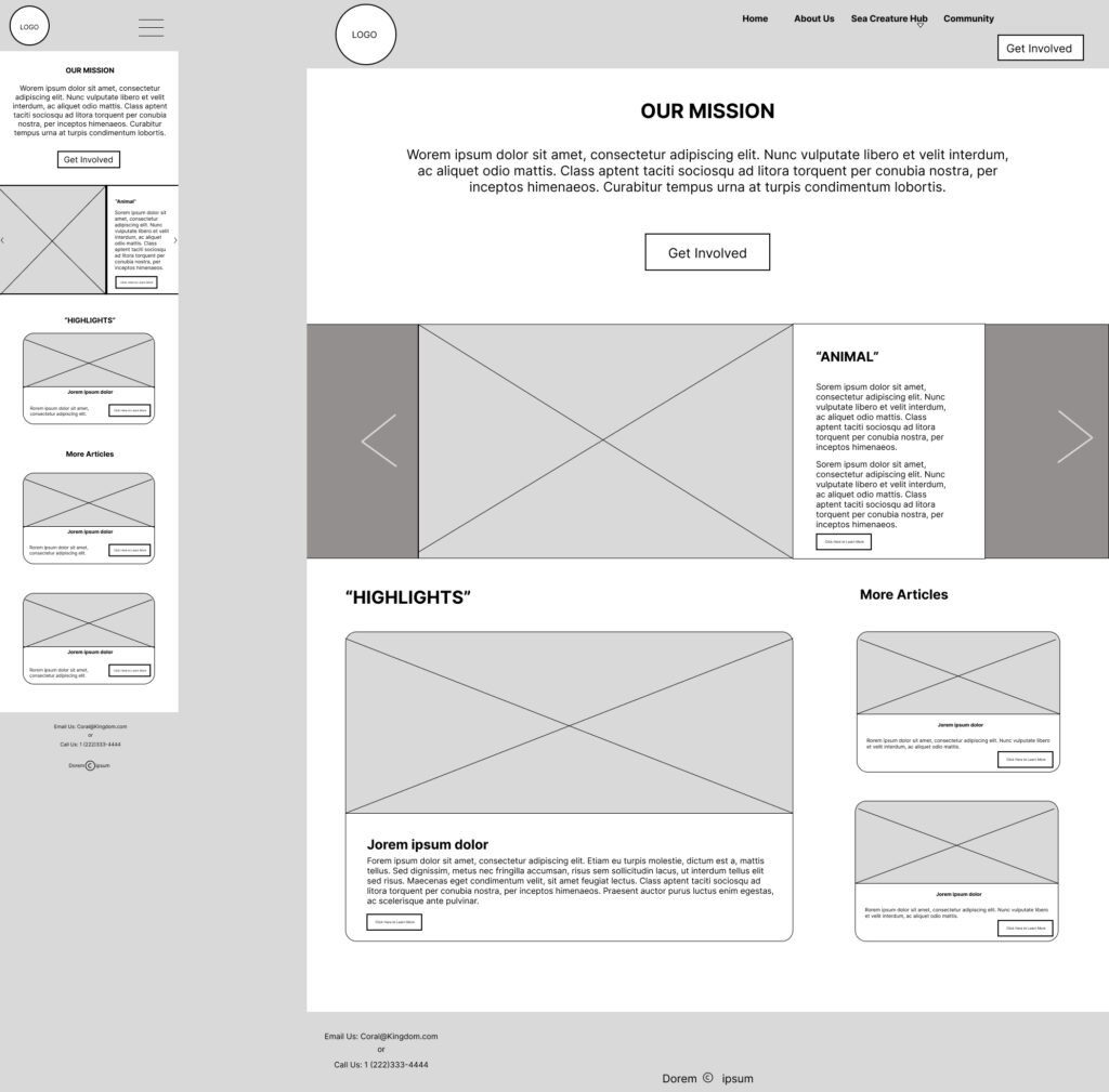 home page